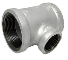 Te redução 1.1/4 x 1 pol bsp 150lb galvanizado
