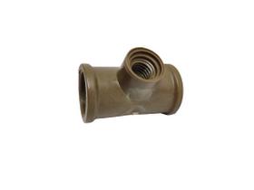 Te Redução PVC Marrom 20mm x 3/8 Rosca Fêmea Conica 50 UND