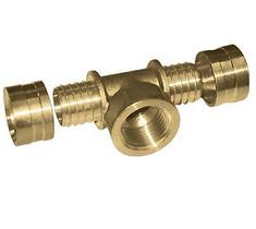 Te Rosca Central Femea 20X1/2" Pex, Emmeti Te Rosca Central Femea 20X1/2" Pex, Emmeti