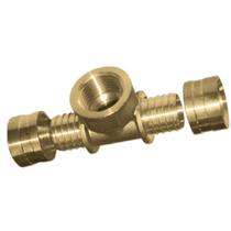 Tê rosca central fêmea 25x3/4" pex emmeti Tê rosca central fêmea 25x3/4" pex emmeti