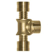 Tê Rosca Central Macho PEX Água 25X3/4X25 Kit c/ 30 - Emmeti