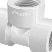 Tê Roscável 1" 301 Krona Para Água Fria Pvc Branco Suporta 7,5 Kgf/cm² Tê Roscável 1" 301 Krona Para Água Fria Pvc Branco Suporta 7,5 Kgf/cm²
