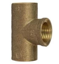 Te Solda e Rosca Femea de Cobre Latão 22mm x 1/2" Sem Anel BKA