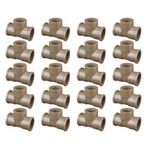 Te Soldável 25mm 3/4 Roscável Hidraulico Fortlev 20Und Te Soldável 25mm 3/4 Roscável Hidraulico Fortlev 20Und