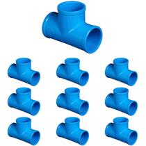 Tê Soldável 75mm PN80 em PVC - Kit 10 Unidades Resistentes para Irrigação Segura