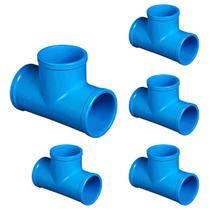 Tê Soldável 75mm PN80 em PVC - Kit 3 Unidades Resistentes para Irrigação Segura
