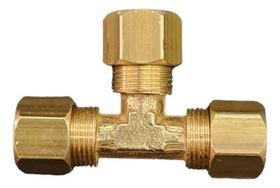 Tê Tee 3/8 Latão Com Anilha Para Tubo De Cobre