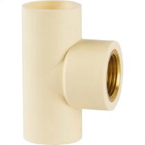 Te Transicao Agua Quente Super Cpvc Amanco 22Mmx1/2'' Te Transicao Agua Quente Super Cpvc Amanco 22Mmx1/2''