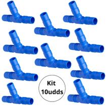 Te Triplo Interno 3/4 Azul - Kit 10 Un Te Triplo Interno 3/4 Azul - Kit 10 Un