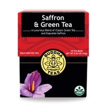 Tea Buddha Teas Saffron & Green 18 sacos com cafeína Tea Buddha Teas Saffron & Green 18 sacos com cafeína