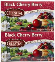 Tea Celestial Seasonings Black Cherry Berry 40 sacos Tea Celestial Seasonings Black Cherry Berry 40 sacos