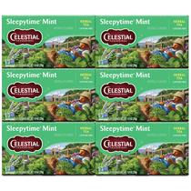 Tea Celestial Seasonings Sleepytime Mint, sem cafeína, 120 sacos