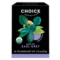 Tea Choice Organic Teas Earl Grey Black Tea 48 sacos, pacote com 3