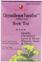 Tea Health King Chrysanthemum Vascuflow Herb, 20 sacos x 4 pacotes Tea Health King Chrysanthemum Vascuflow Herb, 20 sacos x 4 pacotes