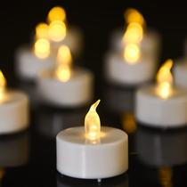 Tea Light Biyanuo Flameless LED, pacote com 100 lâmpadas amarelas quentes