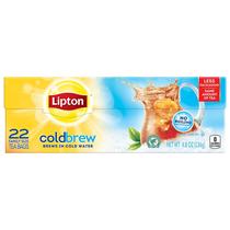 Tea Lipton Black Iced Cold Brew sem açúcar 22 sacos