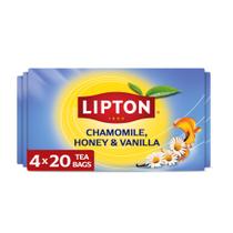 Tea Lipton Golden Chamomile Honey Vanilla 80 sacos sem cafeína