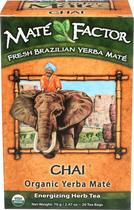 Tea Mate Factor Organic Yerba Mate Chai 20 saquinhos de chá Tea Mate Factor Organic Yerba Mate Chai 20 saquinhos de chá