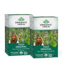 Tea Organic India Tulsi Original Herbal Stress Relief 36 sacos Tea Organic India Tulsi Original Herbal Stress Relief 36 sacos