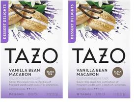 Tea TAZO Dessert Delights Vanilla Bean Macaron 15 saquinhos de chá