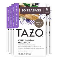 Tea TAZO Dessert Delights Vanilla Bean Macaron 90 saquinhos de chá