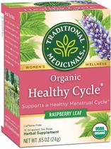 Tea Traditional Medicinals Healthy Cycle 16 saquinhos de chá embrulhados