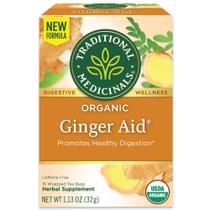 Tea Traditional Medicinals Organic Ginger Aid 16 saquinhos de chá
