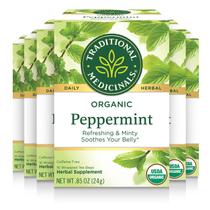 Tea Traditional Medicinals Organic Peppermint 96 saquinhos de chá
