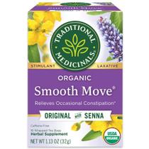 Tea Traditional Medicinals Smooth Move 16 saquinhos de chá