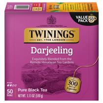 Tea Twinings Darjeeling Black Tea 50 sacos embalados individualmente Tea Twinings Darjeeling Black Tea 50 sacos embalados individualmente