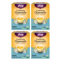 Tea Yogi Comforting Camomile 16 saquinhos de chá x 4 pacotes orgânicos