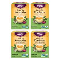Tea Yogi Green Kombucha Organic 16 sacos x4 pacotes