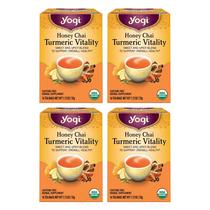 Tea Yogi Honey Chai Turmeric Vitality 16 saquinhos de chá x 4 pacotes Tea Yogi Honey Chai Turmeric Vitality 16 saquinhos de chá x 4 pacotes