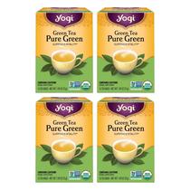 Tea Yogi Pure Green Tea Organic 16 sacos por pacote (4 pacotes) Tea Yogi Pure Green Tea Organic 16 sacos por pacote (4 pacotes)
