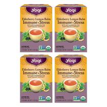 Tea Yogi, sabugueiro, limão, estresse, suporte imunológico, 64 sacos Tea Yogi, sabugueiro, limão, estresse, suporte imunológico, 64 sacos