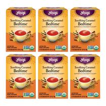 Tea Yogi Soothing Caramel Bedtime 16 saquinhos de chá (6 pacotes)