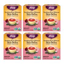 Tea Yogi Soothing Rose Hibiscus Skin Detox Organic 96 sacos