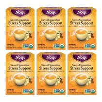 Tea Yogi Sweet Clementine Stress Support Organic 96 saquinhos de chá