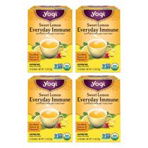 Tea Yogi Sweet Lemon Everyday Immune 16 sacos x 4 pacotes