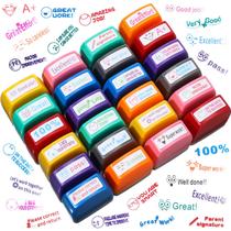 Teacher Stamps Jexine Self Inking Grading 24 unidades para sala de aula