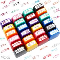 Teacher Stamps Jexine Self Inking Grading 24 unidades para sala de aula