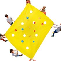 Team Building Hole Tarp Sonyabecca 98"Lx71"W com bolas