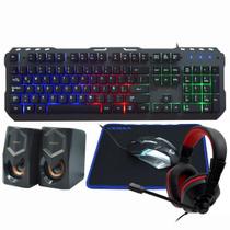 Tec/ Mouse/ Mousepad/ Fone/ Speaker Sate GK-54 Preto SP/ Preto/ Cinza Tec/ Mouse/ Mousepad/ Fone/ Speaker Sate GK-54 Preto SP/ Preto/ Cinza
