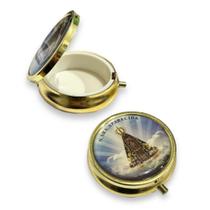 Teca Porta Hostia Nossa Senhora Aparecida 5cm Teca Porta Hostia Nossa Senhora Aparecida 5cm