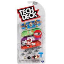 Tech DECK KIT 4 Skate de Dedo SUNNY 2891 Baker