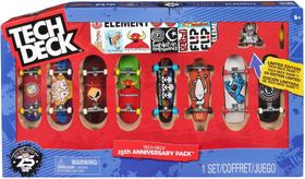 Tech Deck Pack Com 8 Skates Especial Aniversário de 25 Anos
