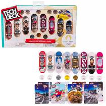 Tech Deck Pack Lendas da Competição com 8 Skates de Dedo Olimpíadas 3890 - Sunny