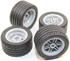 Technic Lego 8pc roda e conjunto de pneus (Mindstorms nxt ev3 pneu) 56145 44309