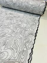 Tecido 100% algodão bordado cambraia (1m x 1,30m)