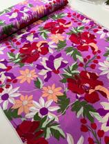 Tecido 100% Viscose Estampado 1 metro de comprimento x 1,46m Largura Padrão